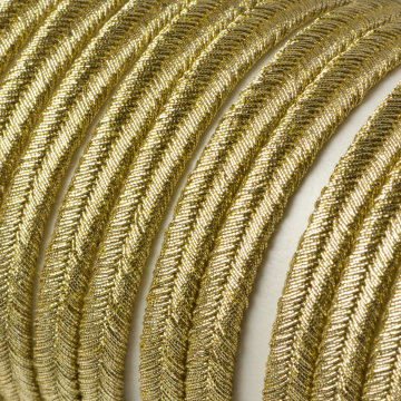 Sznurek do sutaszu 5mm ciemne złoto