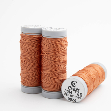 Nić craft do beadingu nr 40 rusty