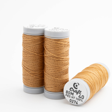 Nić craft do beadingu nr 40 honey