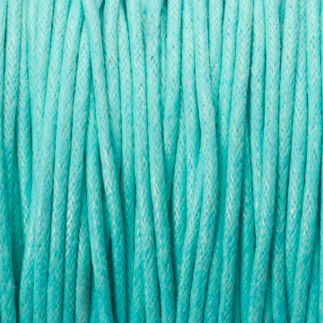 Sznurek bawełniany woskowany 1.5mm turkusowy
