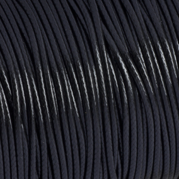 Sznurek powlekany czarny 1,5mm