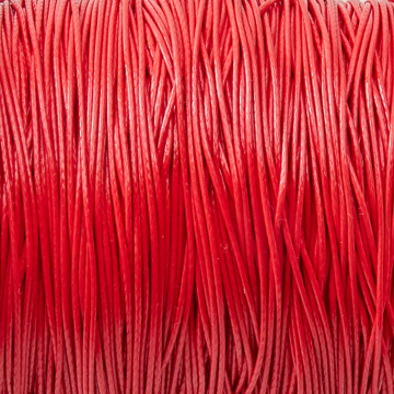 Sznurek powlekany czerwony 0,5mm