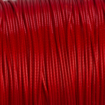 Sznurek powlekany czerwony 1mm
