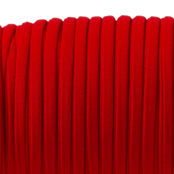 Sznurek lycra czerwony 5mm