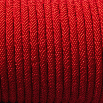 Sznurek pleciony 5mm czerwony