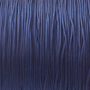 Sznurek pleciony do makramy granatowy 1mm