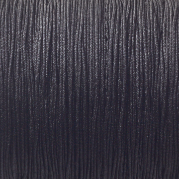 Sznurek pleciony do makramy czarny 1mm