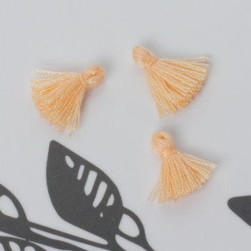 Mini chwost bawełniany brzoskwiniowy 10-15mm