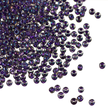 Koraliki TOHO Round 11/0 Inside-Color Rainbow Crystal/Tanzanite Lined