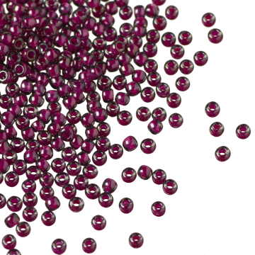 Koraliki TOHO Round 11/0 Inside Color Grey/Magenta Lined