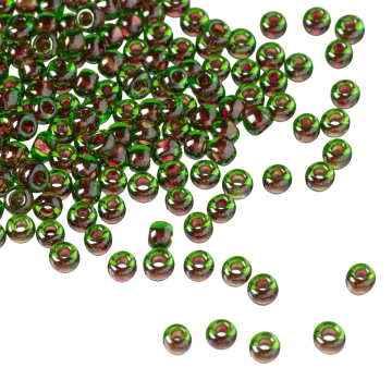 Koraliki TOHO Round 8/0 Inside-Color Peridot/Fuschia Lined