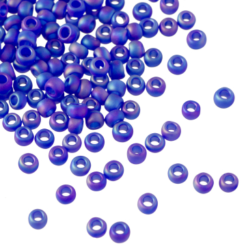 Koraliki TOHO Round 8/0 Trans-Rainbow-Frosted Dark Sapphire