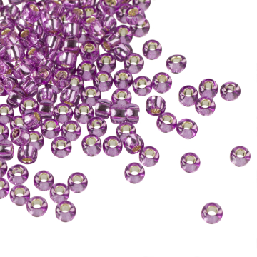 Koraliki TOHO Round 8/0 Silver-Lined Lt Grape