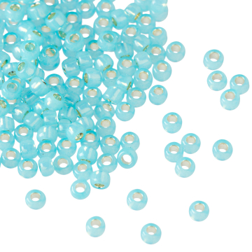 Koraliki TOHO Round 8/0 Silver-Lined Milky Aqua