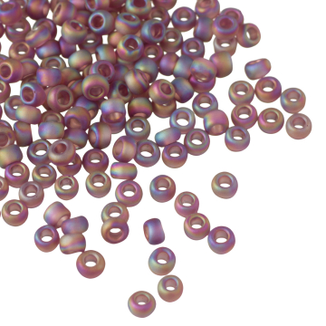 Koraliki TOHO Round 8/0 Trans-Rainbow-Frosted Med Amethyst