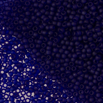 Koraliki TOHO Round 11/0 Transparent-Frosted Cobalt