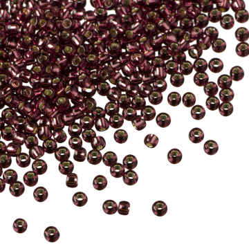 Koraliki TOHO Round 11/0 Silver-Lined Med Amethyst