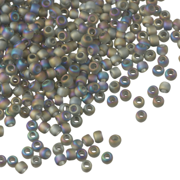 Koraliki TOHO Round 11/0 Trans-Rainbow-Frosted Gray Koraliki TOHO Round 11/0 Trans-Rainbow-Frosted Gray