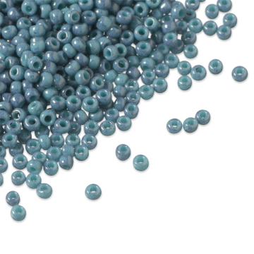 Koraliki TOHO Round 11/0 Marbled Opaque Turquoise/Amethyst