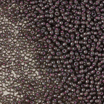 Koraliki TOHO Round Inside-Color Lustered Black Diamond/Pink Lined 11/0