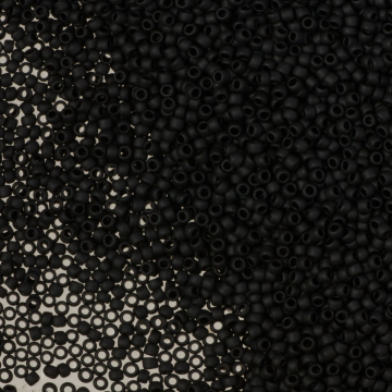 Koraliki TOHO Round Opaque-Frosted Jet 15/0