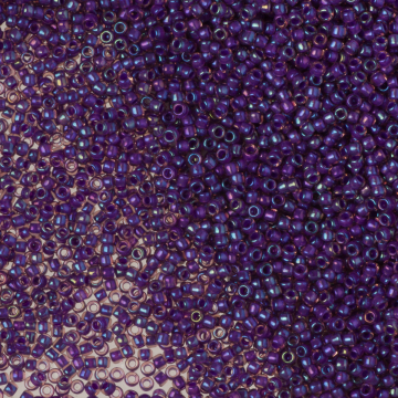 Koraliki TOHO Round Inside-Color Rainbow Rosaline/Opaque Purple Lined 15/0