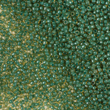 Koraliki TOHO Round Inside-Color Topaz/Mint Julep Lined 15/0