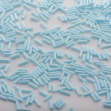 TOHO Bugle #2   Opaque-Lustered Pale Blue