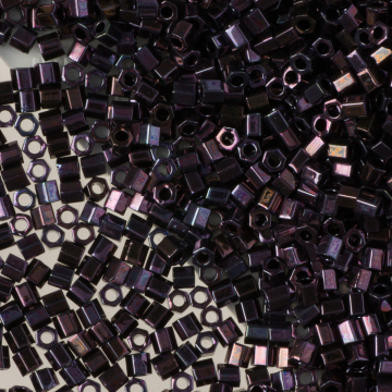 Koraliki TOHO Hex 8/0 Metallic - Amethyst Gun Metal