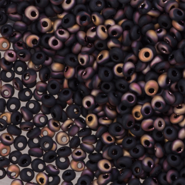 Koraliki TOHO Magatama 3mm HYBRID Frosted Jet Apollo
