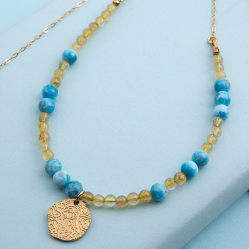 Naszyjnik z apatytem 6mm