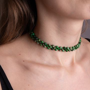 Choker jaspis cesarski 4mm