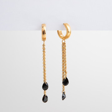 Wiszące kolczyki z cyrkonią