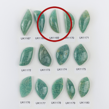 Amazonit kaboszon nieregularny 38mm