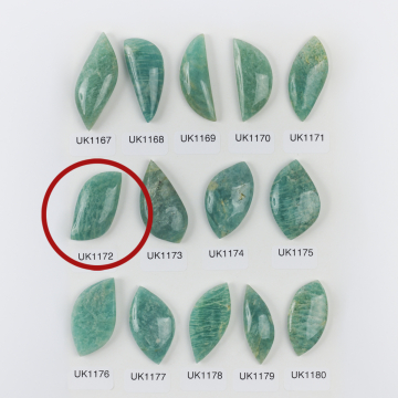 Amazonit kaboszon nieregularny 35mm