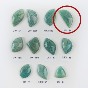 Amazonit kaboszon nieregularny 35mm