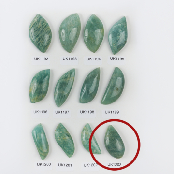 Amazonit kaboszon nieregularny 37,5mm