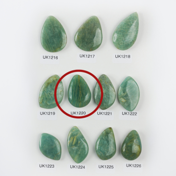 Amazonit kaboszon wypukły 33,5mm