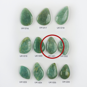 Amazonit kaboszon wypukły 36mm