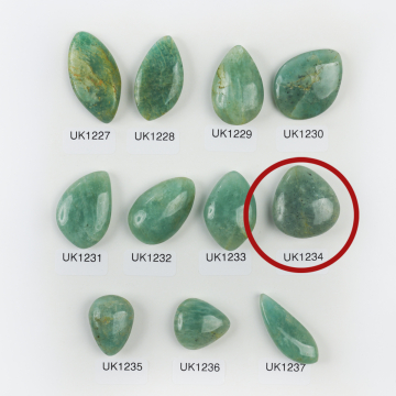 Amazonit kaboszon wypukły 27mm