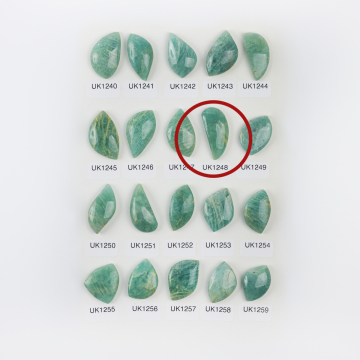 Amazonit kaboszon nieregularny 31,5mm