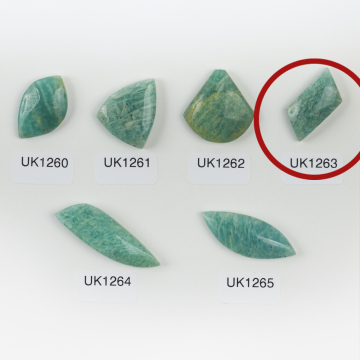 Amazonit kaboszon nieregularny 23mm