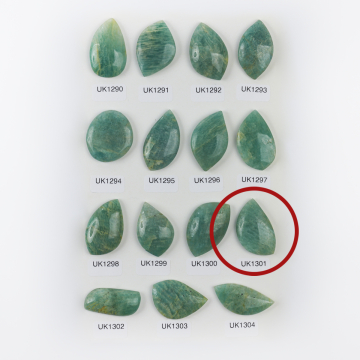 Amazonit kaboszon nieregularny 34,5mm