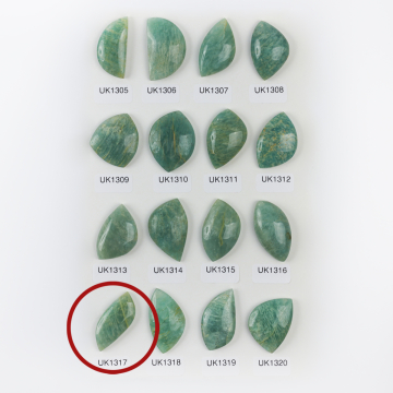 Amazonit kaboszon nieregularny 34,5mm