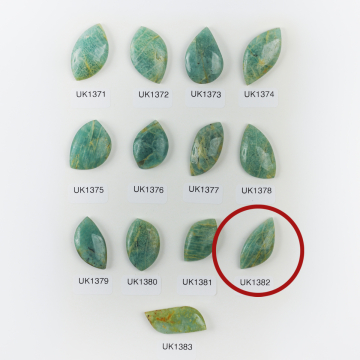 Amazonit kaboszon 30,5mm