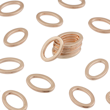 Łącznik owal gładki 25x17mm