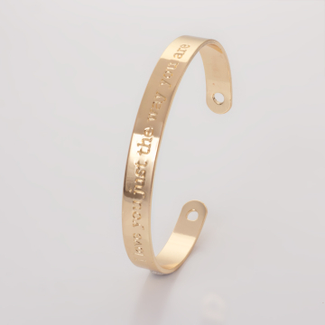 Bransoletka z mosiądzu z napisem 16-20cm