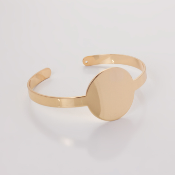 Bransoletka z mosiądzu z płaskim kołem 16-21cm