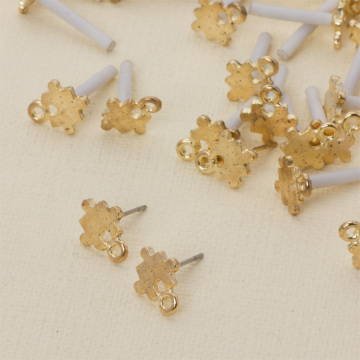 Kolczyki puzzle z oczkiem 11 mm