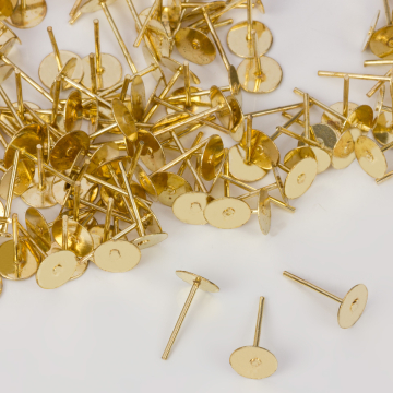 Sztyfty talerzyki w kolorze złotym 6mm